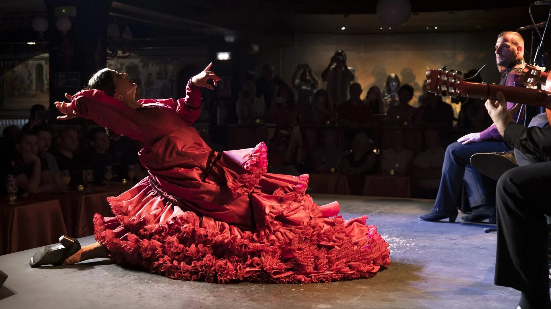 Flamenco dancer performing live in Madrid