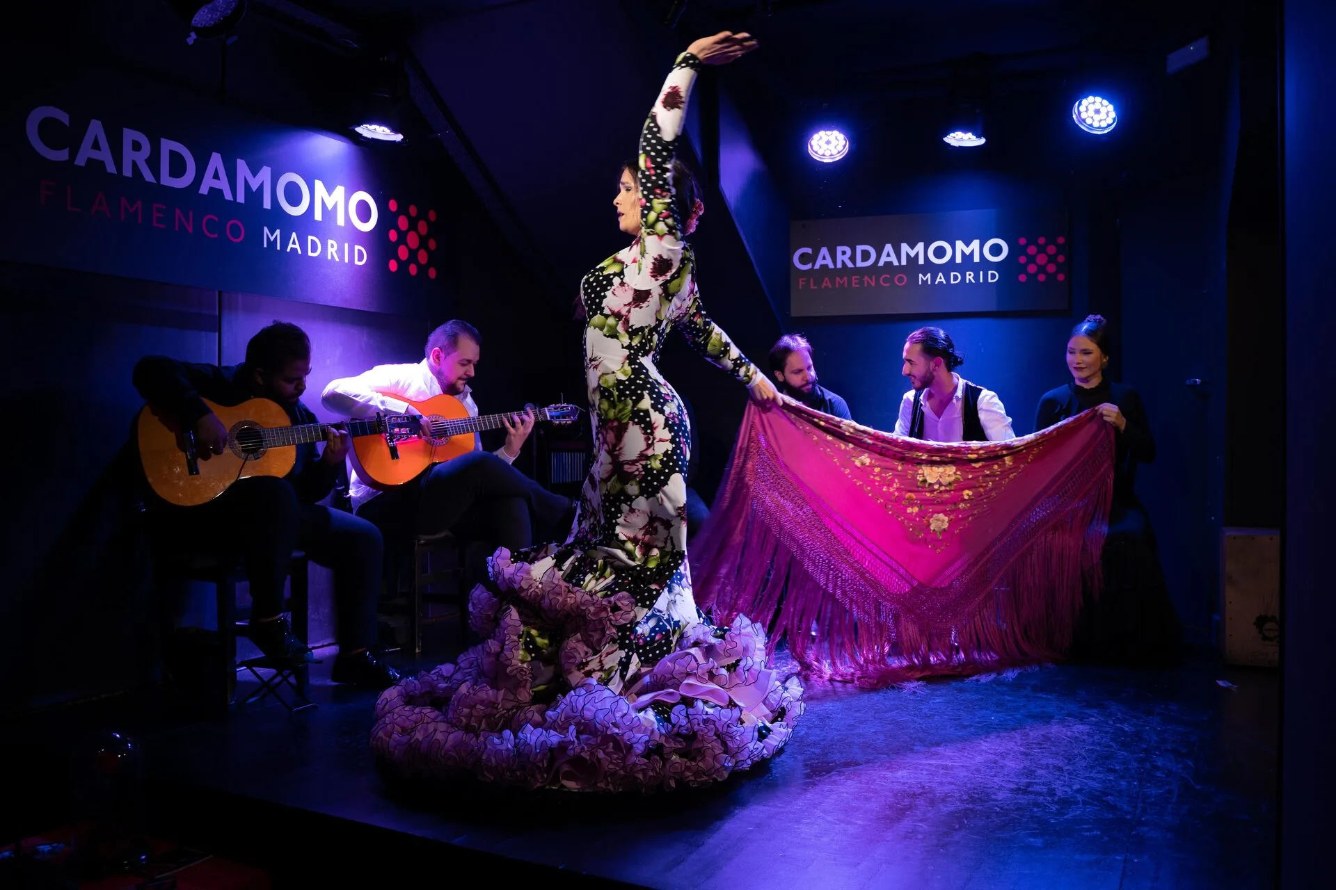 Flamenco dress detail during a Cardamomo performance