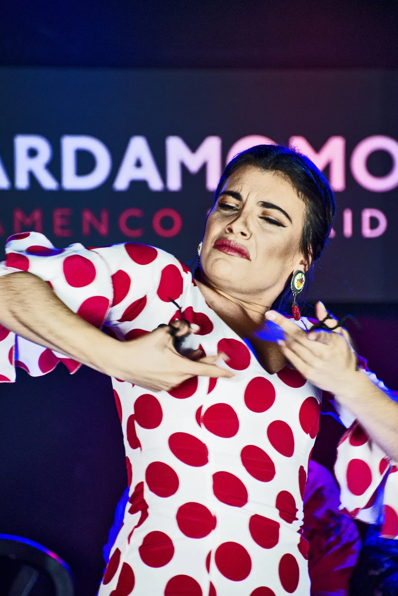 Intimate tablao flamenco venue in Madrid